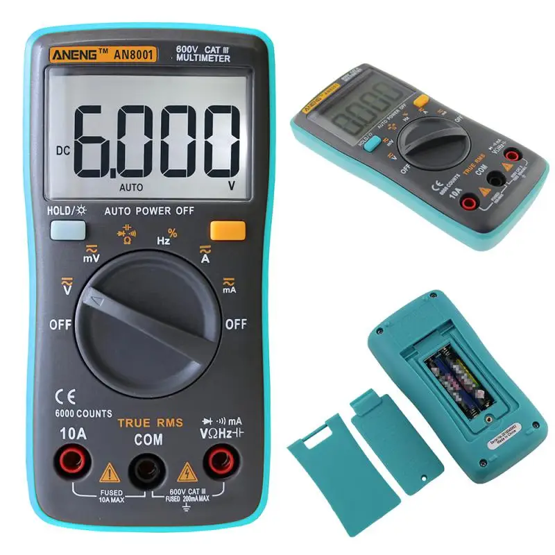 DT-17N Auto Range LCD Display Multimeter Digital Multimeter Automatic Digital Instrument Tester for Repair Tools