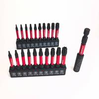 2 Inches T7-T40 Torx Screwdriver Bit Set,Impact Tough Magnetic S2 Alloy Steel Star Bit with Base