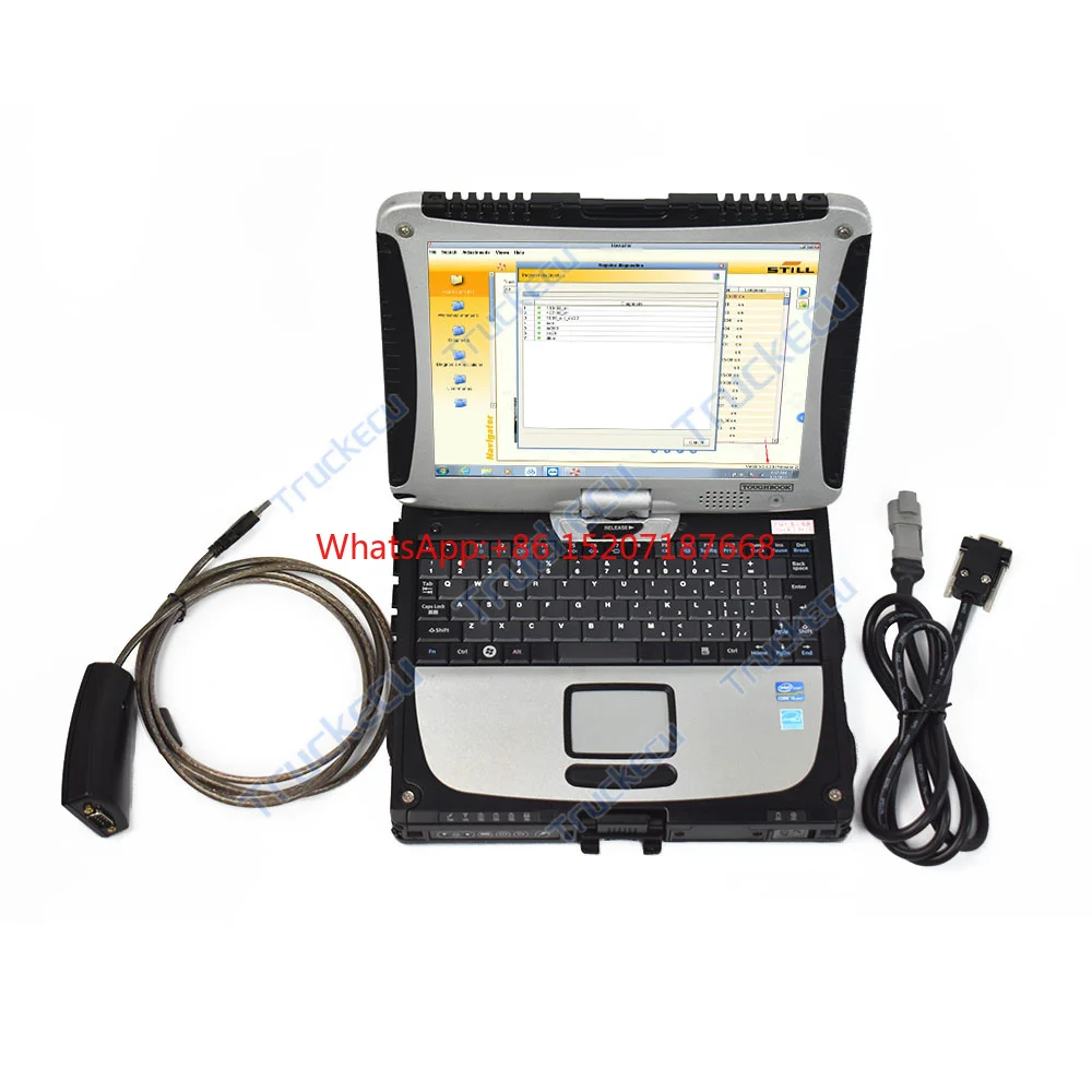 Thoughbook cf19 laptop forklift diagnostic tool for Yale Hyster PC Service Tool Ifak CAN USB Interface truck for Yale Hyster