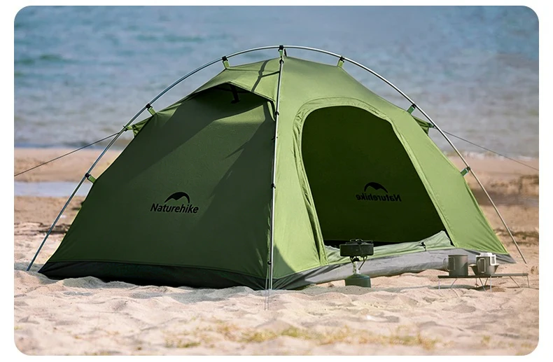 Naturehike 2026 Neues Campingzelt Großer Raum Mückenschutz Strandzelte Ultraleichtes Schnellaufbau 2-Personen Outdoor Wanderzelt – Detail 10