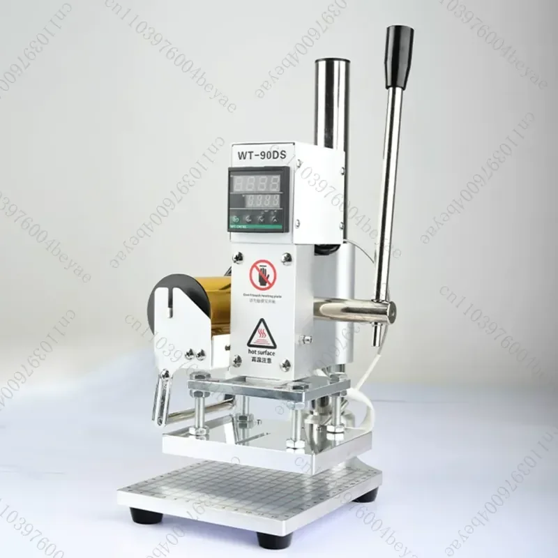 Small manual belt bag shoes PU leather wood bamboo sheet copperboard paper high temperature hot stamping machine hot pressing