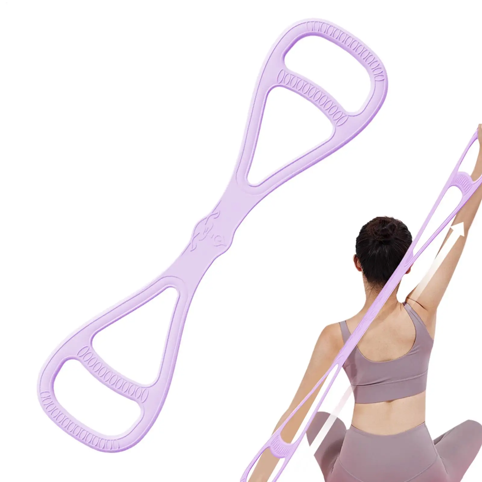

8 Shaped Resistance Band For Arms 8 Shaped Resistance Bands For Back Exercise Ergonomic Back Stretch Training Rope For Women Men