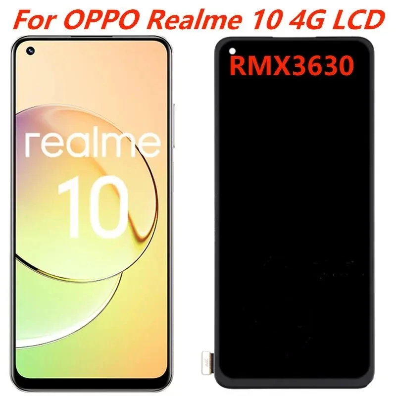 Screen For Oppo Realme 10 4G RMX3630 LCD Display Touch Screen Digitizer Assembly For Realme 10 Phone Repair Parts Replacement