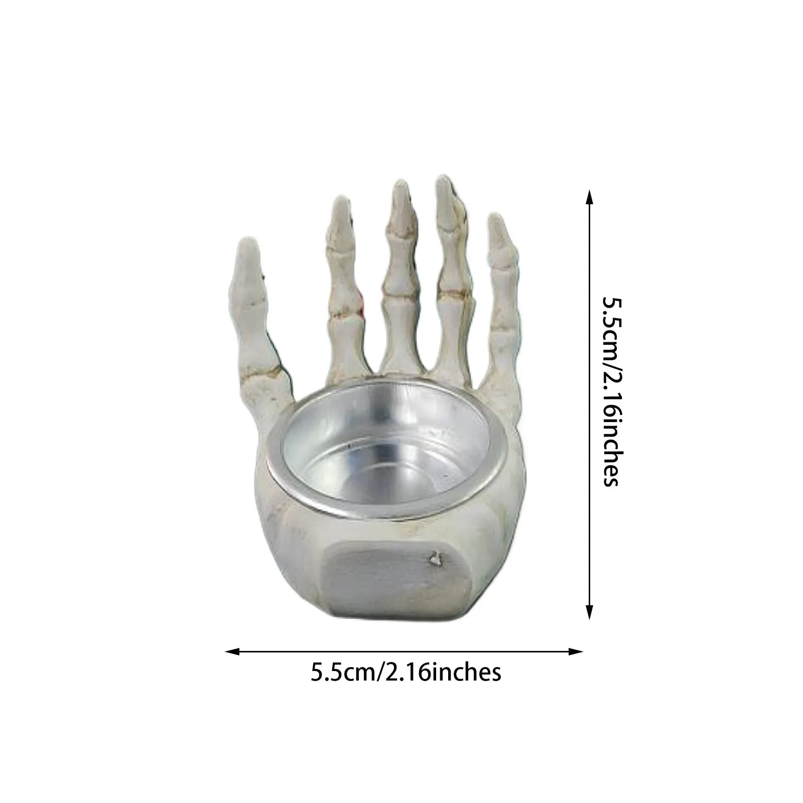 1PC 할로윈 해골 손 캔들 홀더 재미 있은 촛대 홀더 홈 인테리어 할로윈 파티 테이블 장식 용품