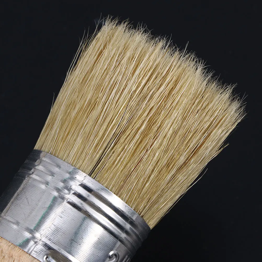 

2Pcs Round Head Oil Paint Brush Wood Handle Ergonomic Painting Tool for Acrylic Oil Watercolor Varnishes Painting Brush