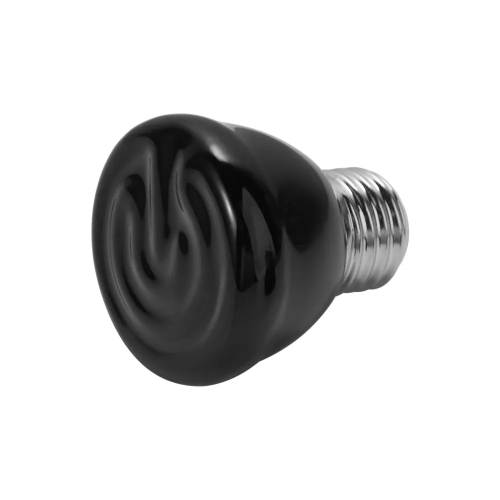 Mini 110V/220V Black Far Infrared Keeping Warm Ceramic Material Pet Brooder Heating Lamp Pet Warmer Bulb Reptile Lamp