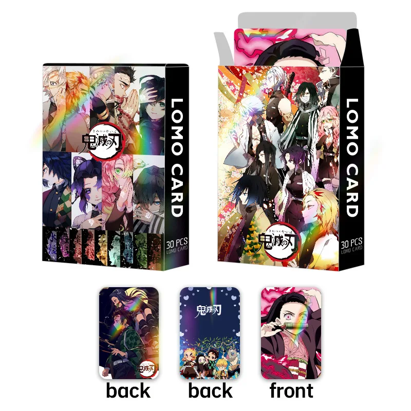 Laser Flash Card Double-sided 30 Small Cards LOMO Card Animation Peripheral Boxed Cards