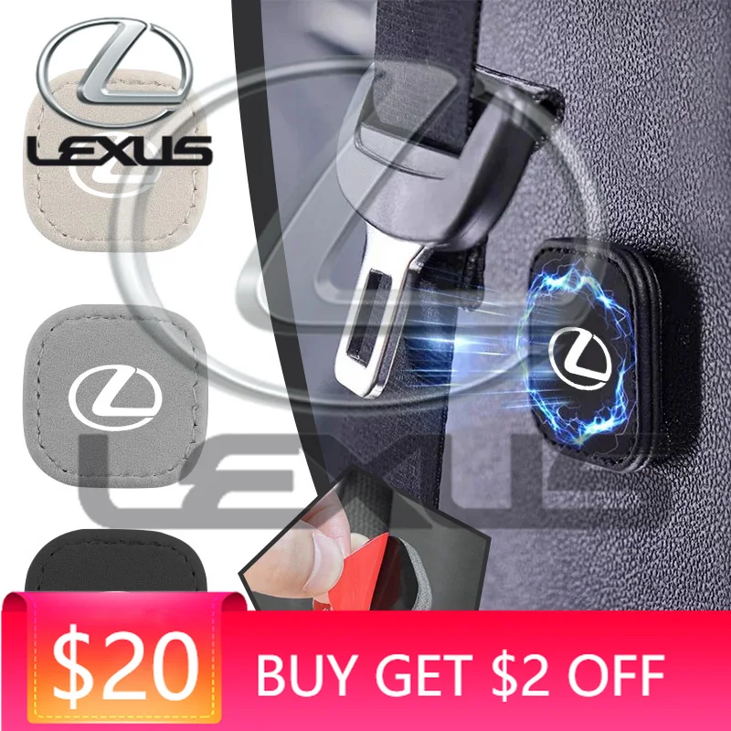 

Emblems Magnetic Car Seat Belt Holder Stabilizer Fastener Sticker For Lexus CT200h ES250 ES300h NX300h RX350 IS250 IS200 GS300 E