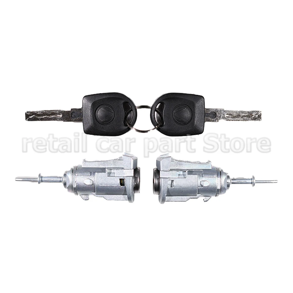 Do Vw Transporter T5 Caravelle Fabia Zamek przedni lewy prawy z kluczem OE 1U 0837167   1U 0937168 — zdjęcie 7