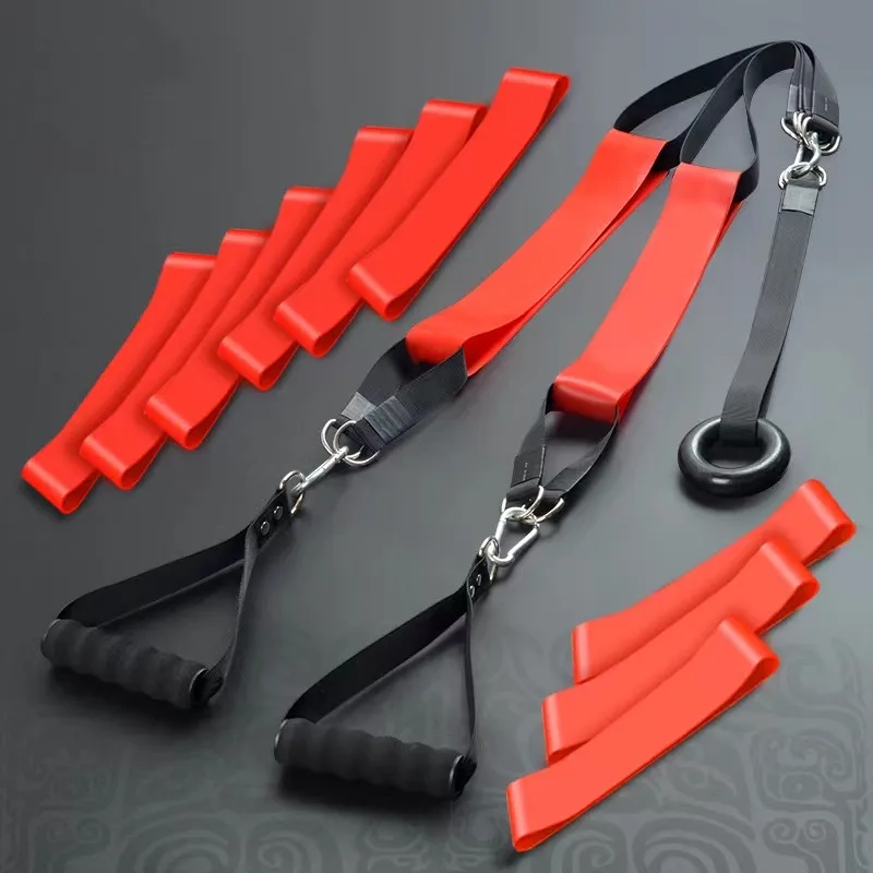 Multifunctional Resistance Band Set Squat Hip Exercises Latex Elastic Band Men Women Stretch Strength Training Fitness Equipment