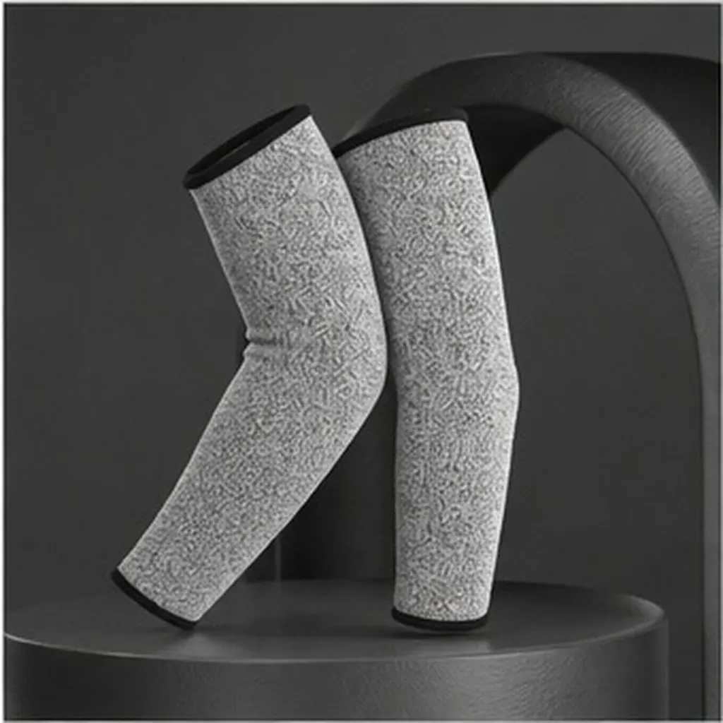 1Pair Cut Resistant Arm Sleeves Breathable Flexible Forearm Protection Cover Anti-Cut Arm Guard for Work Outdoor Use