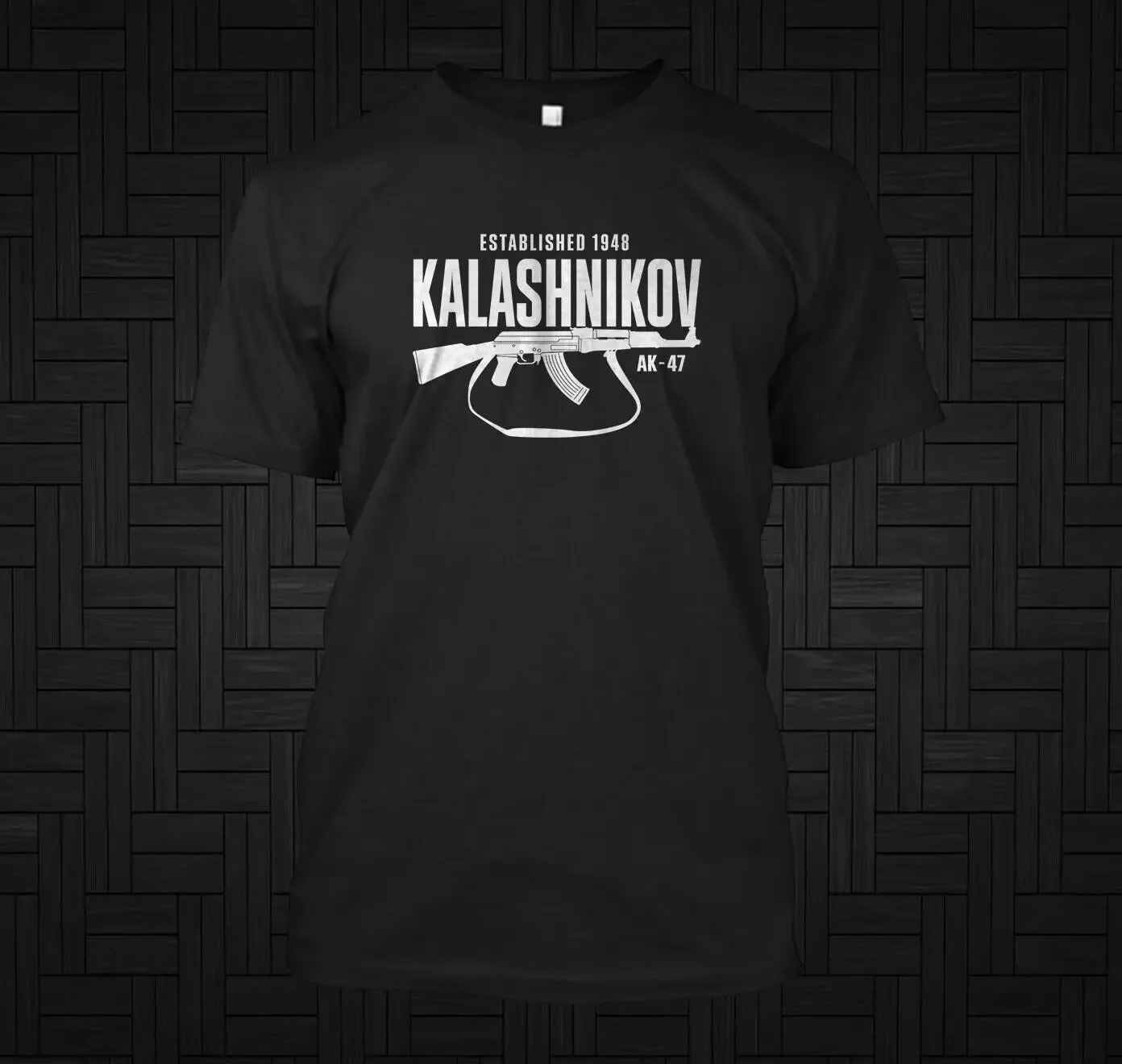 

Kalashnikov AK-47 Assault Rifle T-Shirt 100% Cotton O-Neck Summer Short Sleeve Casual Mens T-shirt Size S-3XL