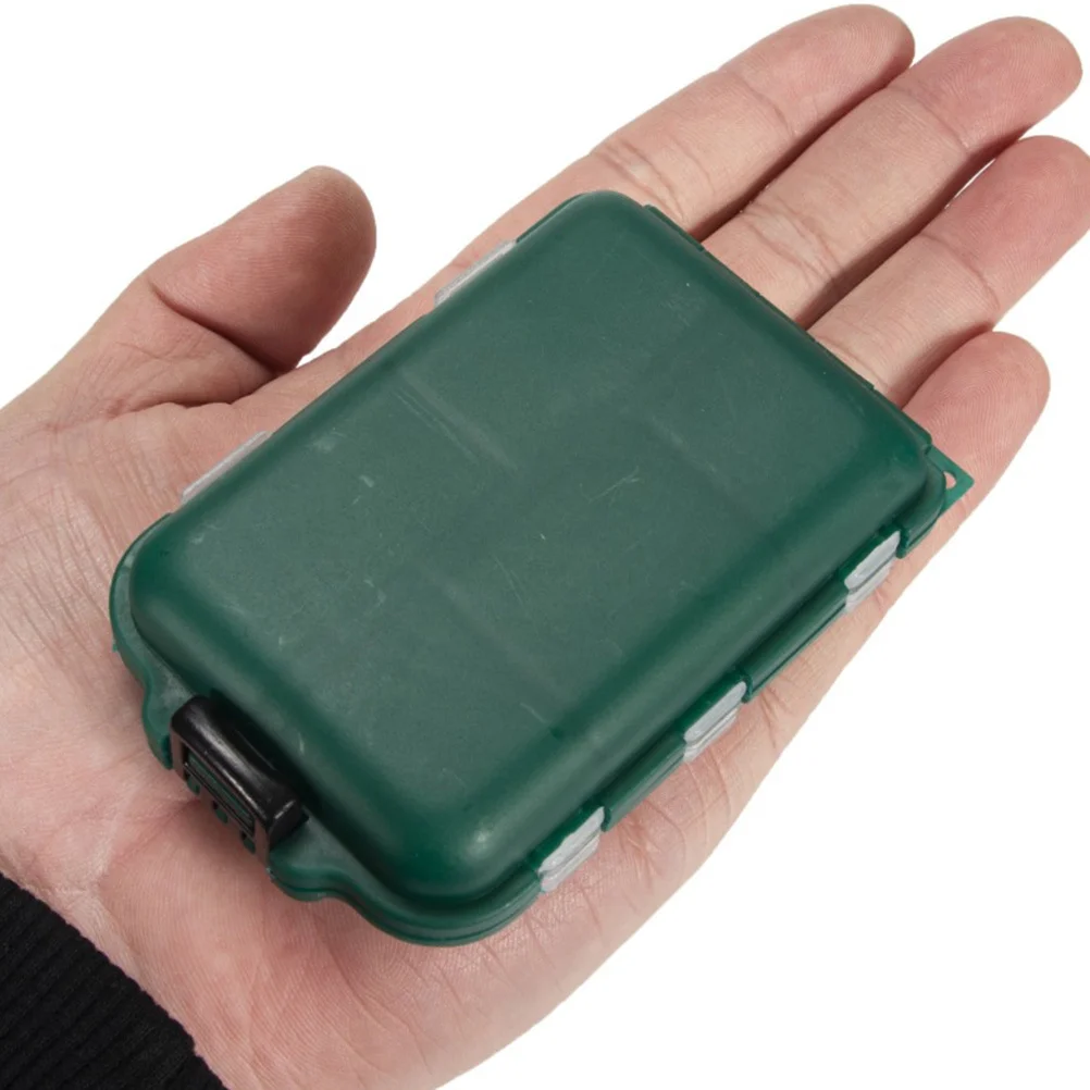 

2Pcs Fishing Bait Box Plastic Organizer Sturdy Compact Storage Case for Hooks Lures Tackle Gear Fishing Hook Box