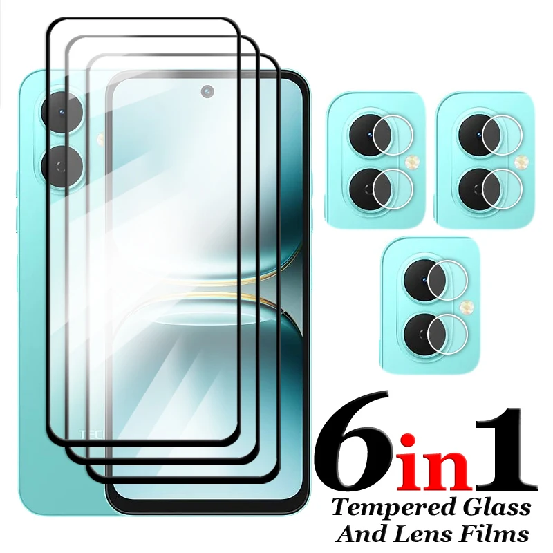 

For Tecno Spark Go 2 Glass For Tecno Spark Go 2 Tempered Glass 2.5D Full Cover Glue HD Screen Protector For Spark Go 2 Lens Film