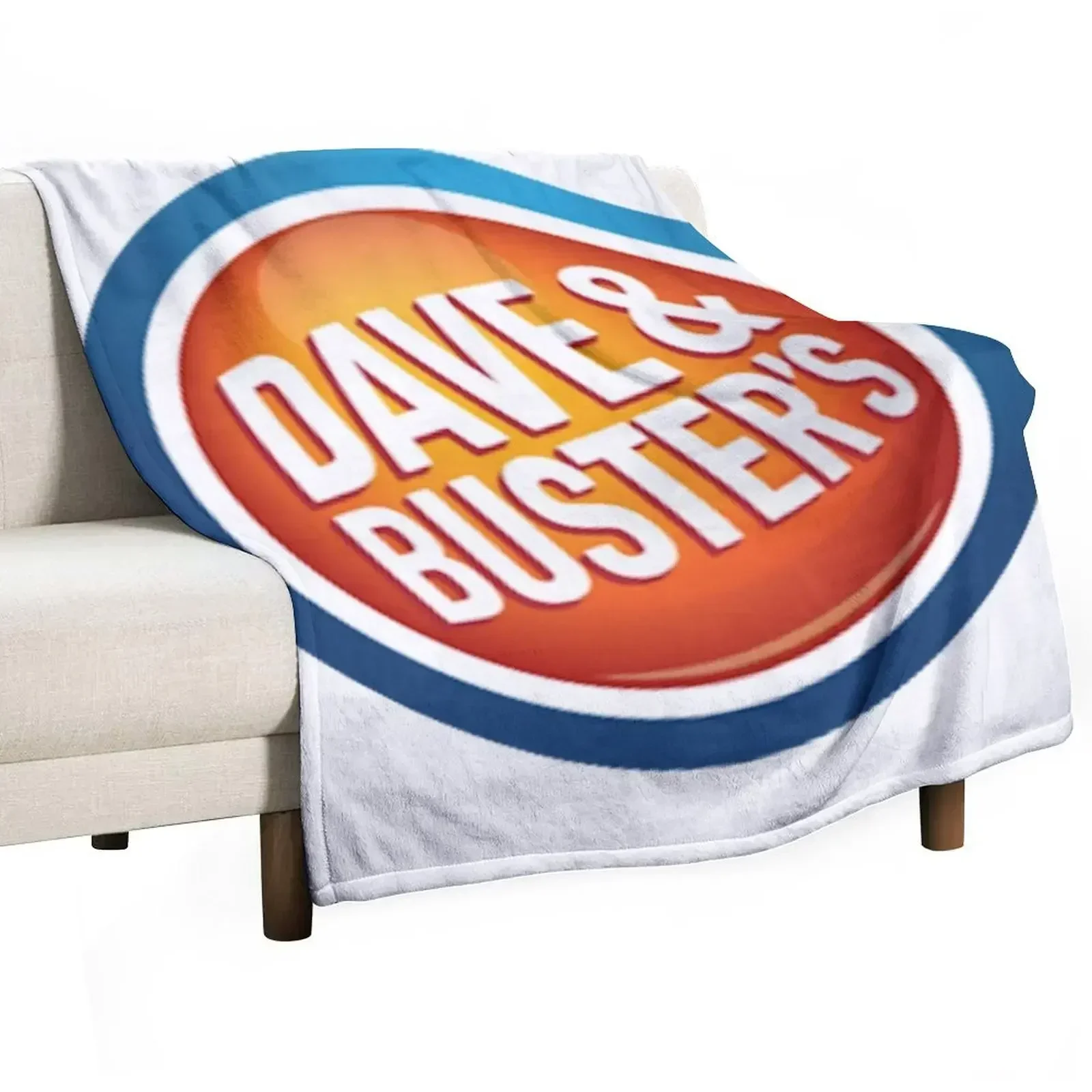 Dave & Buster's Logo Throw Blanket Beach Bed linens Blankets