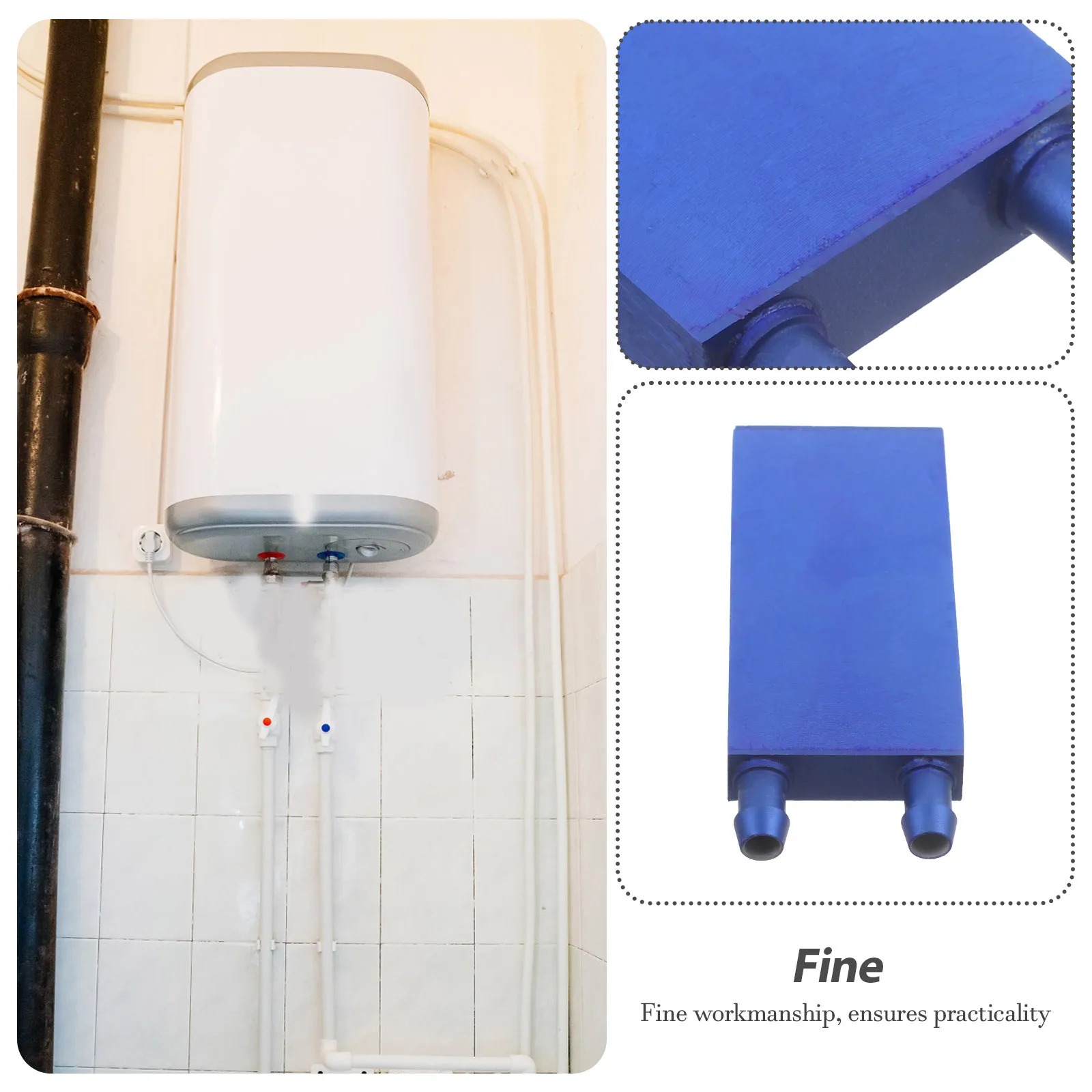 

Процессор 40X80 мм, алюминиевый блок водяного охлаждения, система охлаждения ПК, радиатор, жидкостный охладитель, компьютерный аксессуар