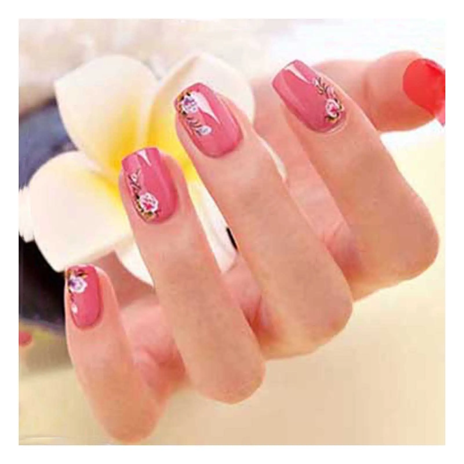 Sweet Flower Nail Art Stickers Cute DIY 30 Sheets Self Adhesive Nail Supplies for Women and Little Girls