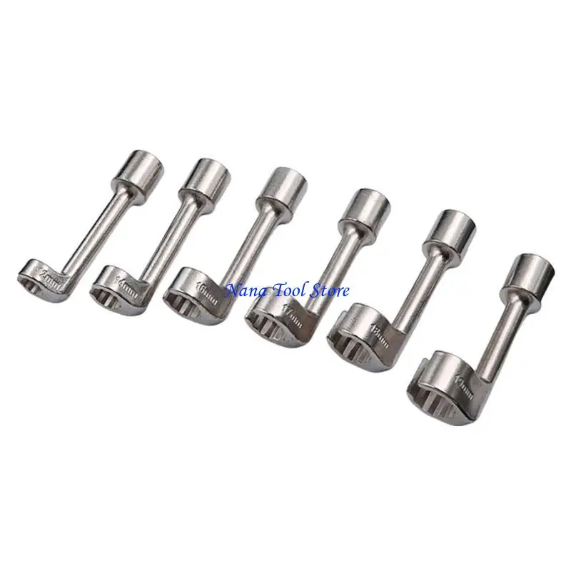 31GJ Professional Diesels Injector Fuels Line Wrench 12mm to 19mm for Car Maintenance