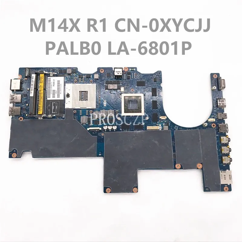 

XYCJJ 0XYCJJ CN-0XYCJJ FOR M14X R1 M14XR1 Laptop Motherboard PALB0 LA-6801P N12E-GE-B-A1 DDR3 W/GT555M GPU 100% Full Tested OK