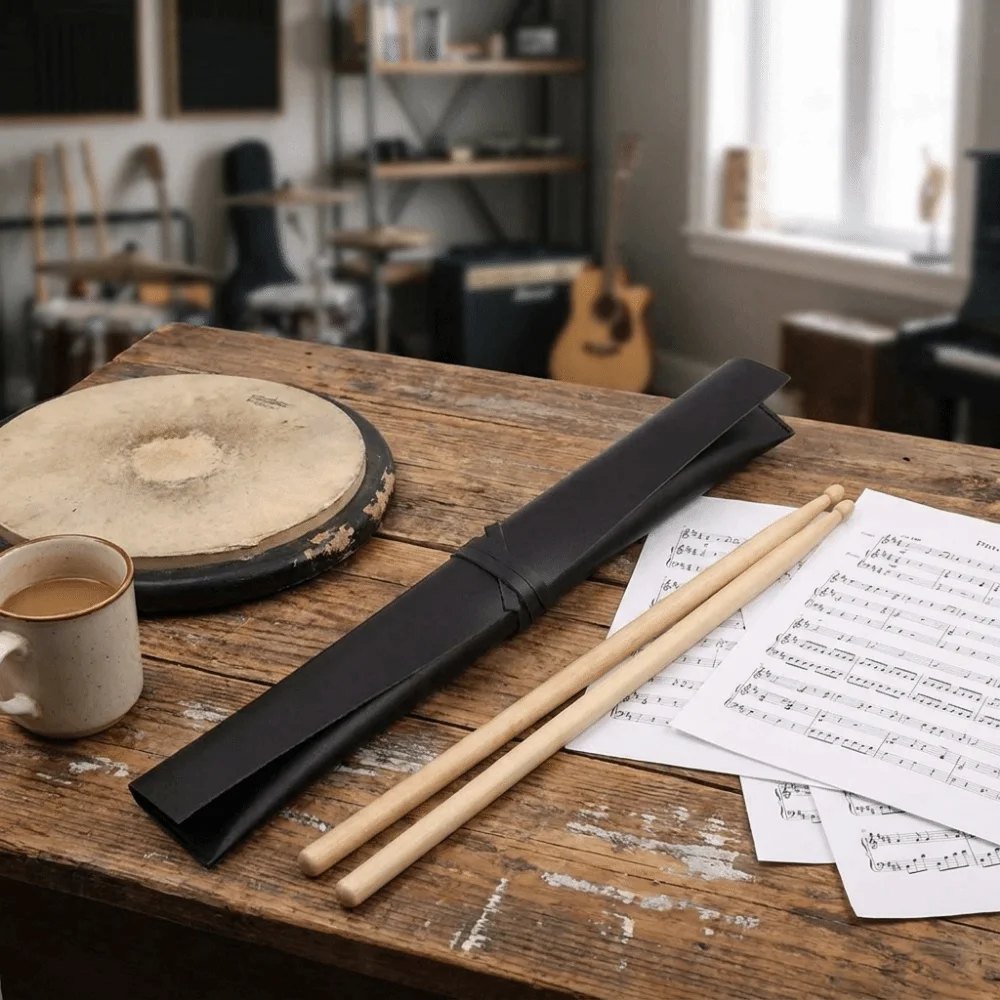 Vintage Drumstick Storage Bag Portable Protective Drumsticks Pouch Waterproof Easy To Carry Drum Stick Sleeve Solo Performance
