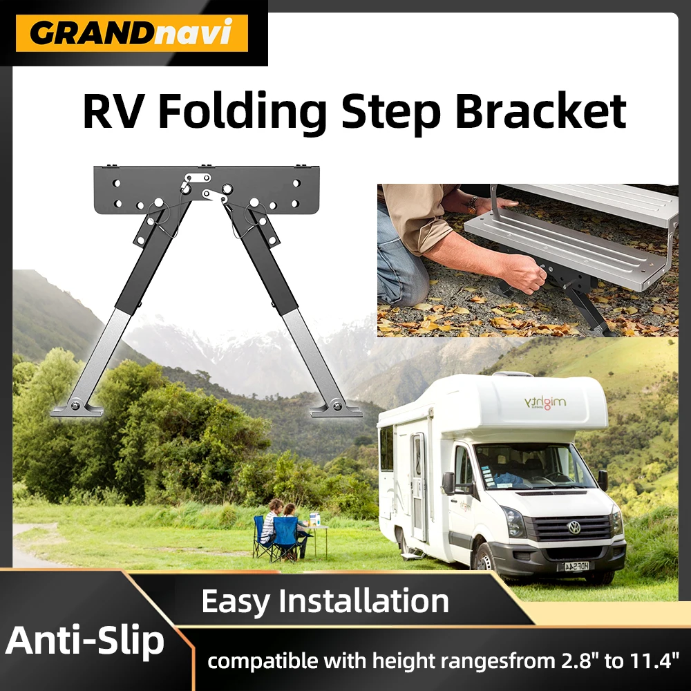 

Складной стабилизатор ступени для автофургона, противоскользящие сверхмощные опорные ножки для автофургона, универсальный опорный кронштейн для ступенчатой доски, автомобили для кемпинга