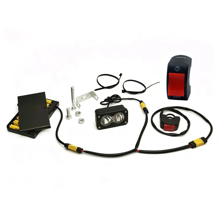 Tech China Motorcycle Accessories Modification Headlight Off / Light Symbol Button Control Switch with Wires view 6