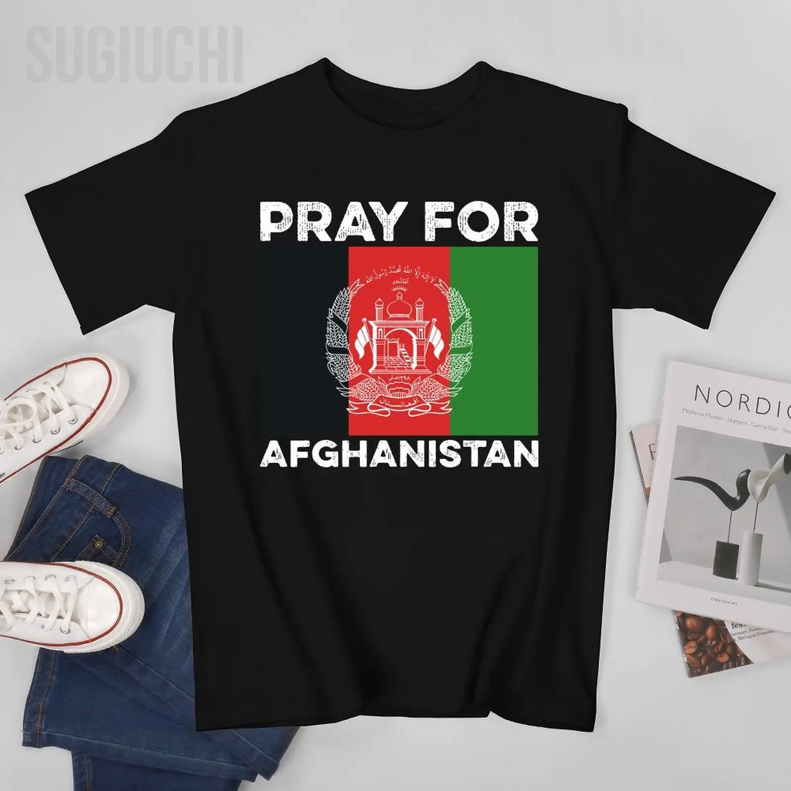 Men Pray For Afghanistan Tshirt Tees O-neck T Shirts Women Boys 100% Cotton Short T-Shirt Unisex All Seasons