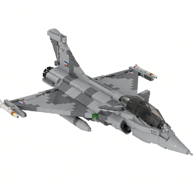 834 stuks MOC Rafale Creator Model Bouwstenen Constructie Monteren Kerstcadeaus DIY Speelgoed Creatief Baksteen Idee Onderwijs