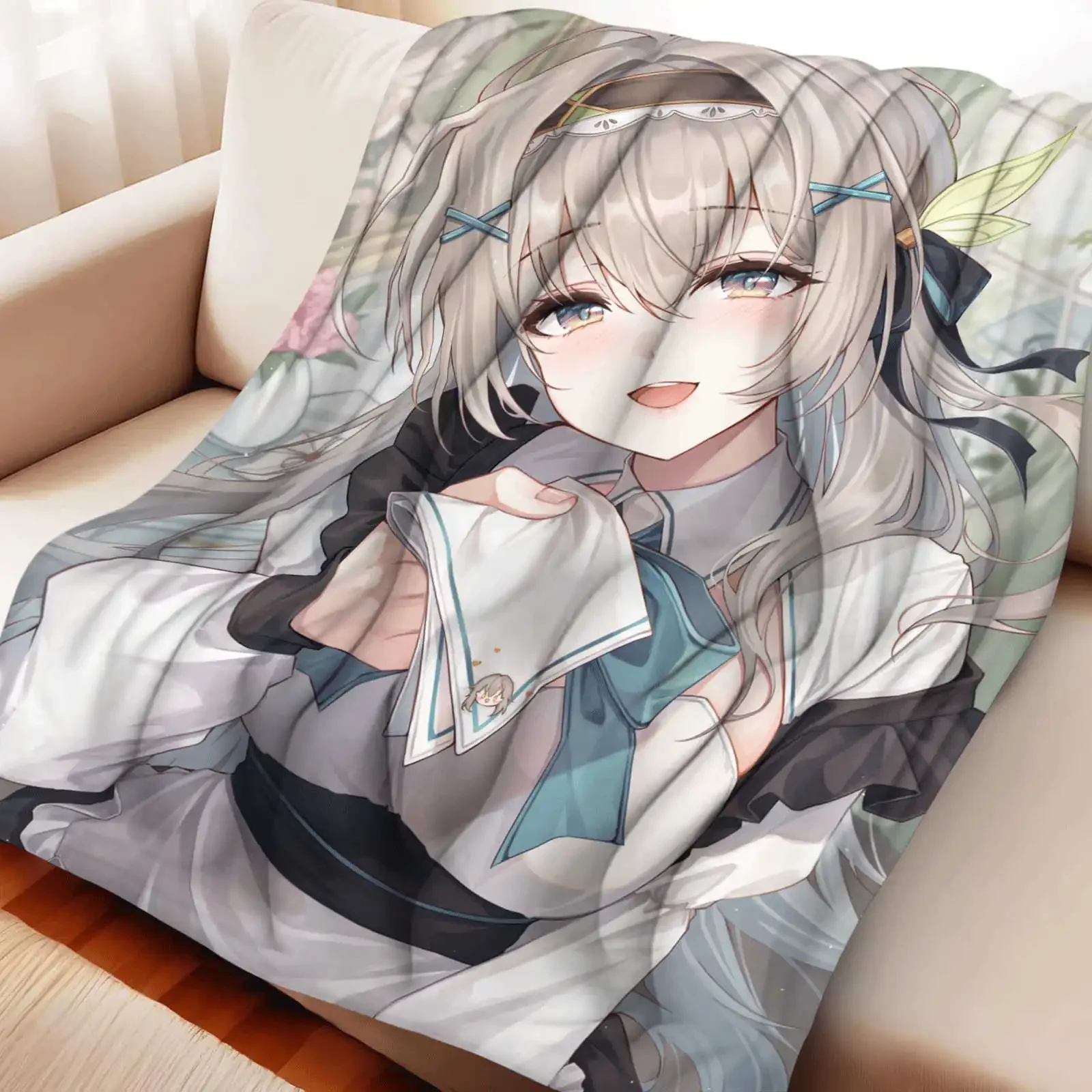 Cartoon Cute Firefly Flannel Blanket Cover Warm Soft Anime Honkai Star Rail Blanket Multifunctional Universal Blankets