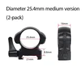 B 25.4mm medium 2PCS