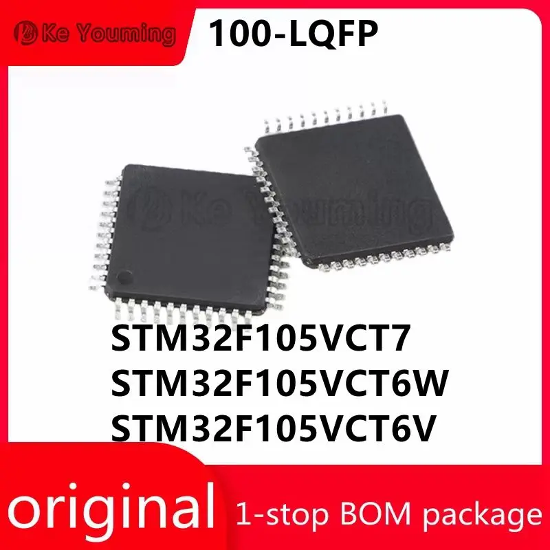 IC Memory NOR Flash Components, Integrated Circuit, STM32F105VCT6V, STM32F105VCT6W, STM32F105VCT6V, 100 LQFP