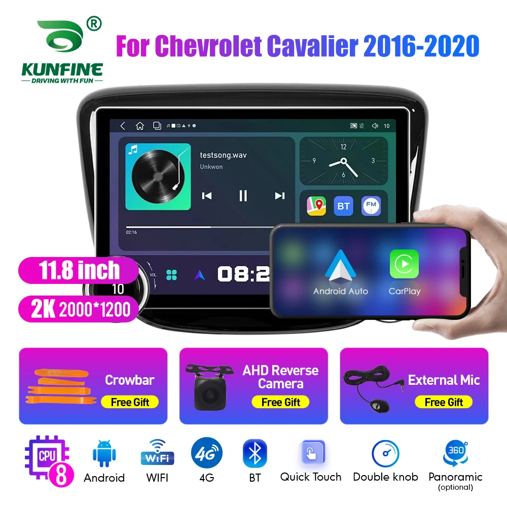 

11.8 Inch 2K Double Knobs 2 Din Car Radio For Honda Cavalier2016-2020 Car Radio DVD Multimedia Video Player Android Auto Carplay