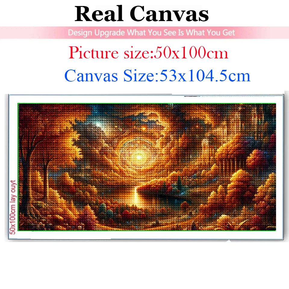 Fantastic Autumn Night Landscape 5D Large Diamond Painting Cross Stitch New 2025 Full Diamond Mosaic Embroidery Sale Home Decor