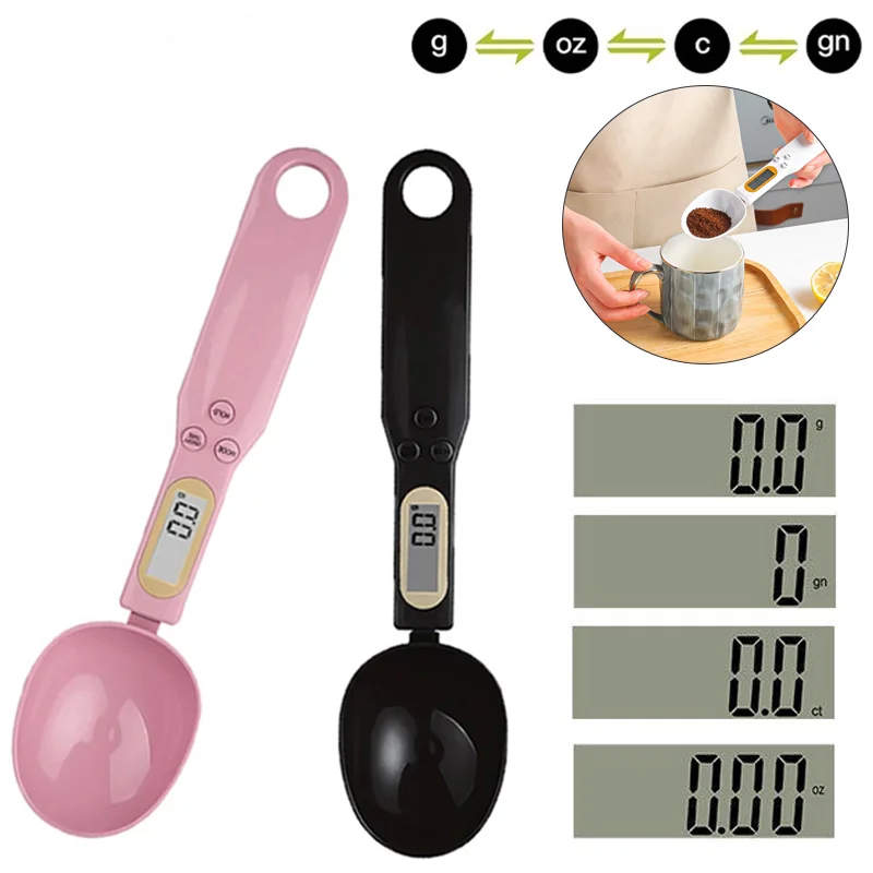 

Electronic Kitchen Scale 500g 0.1g LCD Display Digital Weight Measuring Spoon Digital Spoon Scale Mini Kitchen Tool