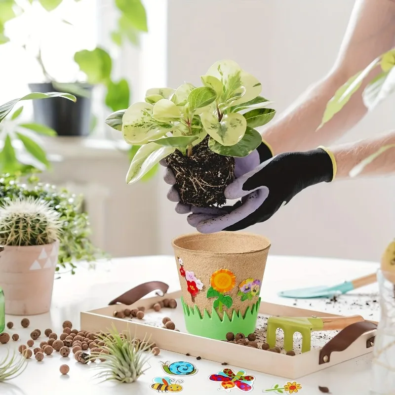 Seedling Cup Flower Pot,Paper Seedling Cup,Round Shape,Cup Flower Pot Paper Square Round for Growing Seedlings Gardening Gift