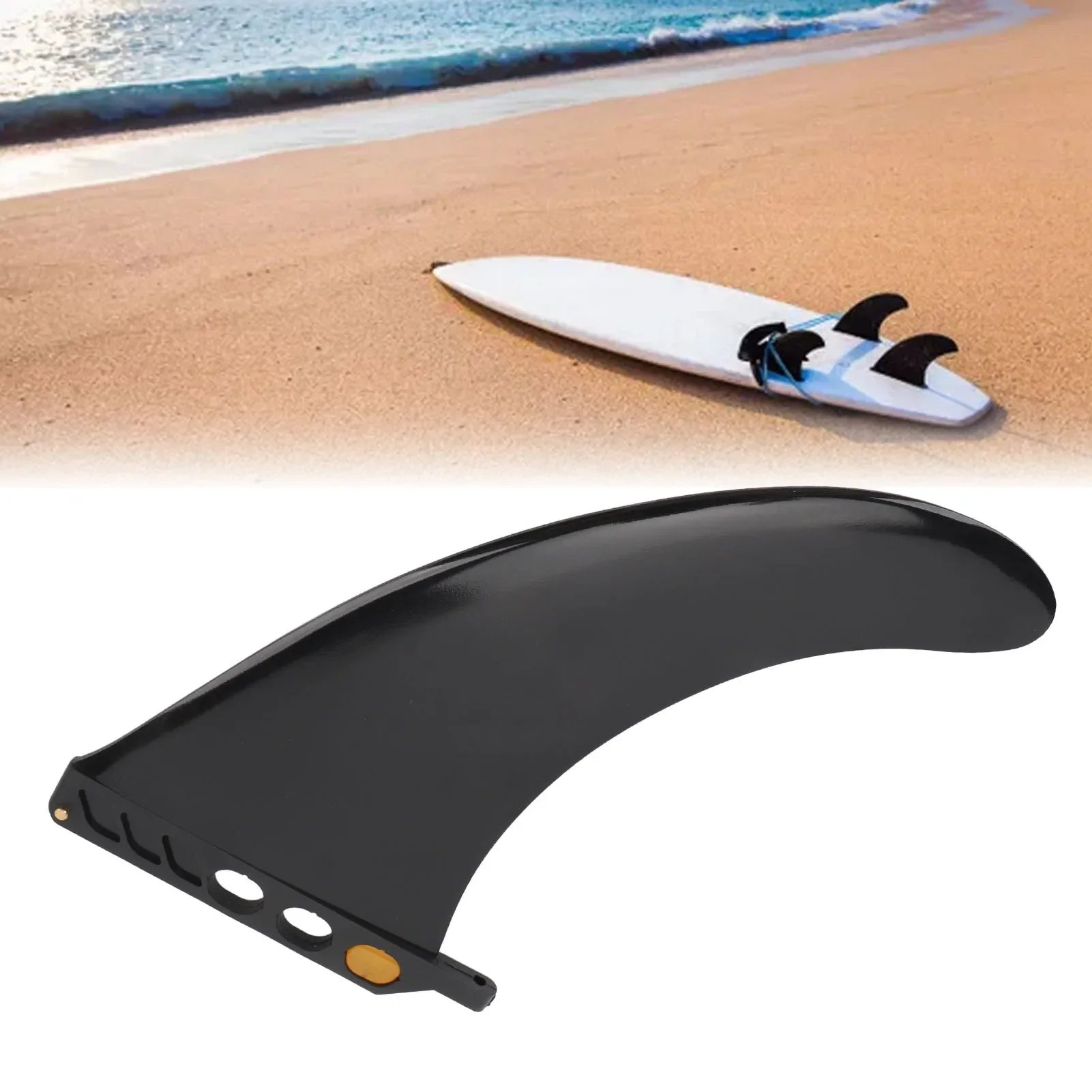 Surfboard Fin 9 Inch PVC Surfboard Replacement Clip Tail Fin For Longboard Paddle Board Surfing Board Accessory view 2