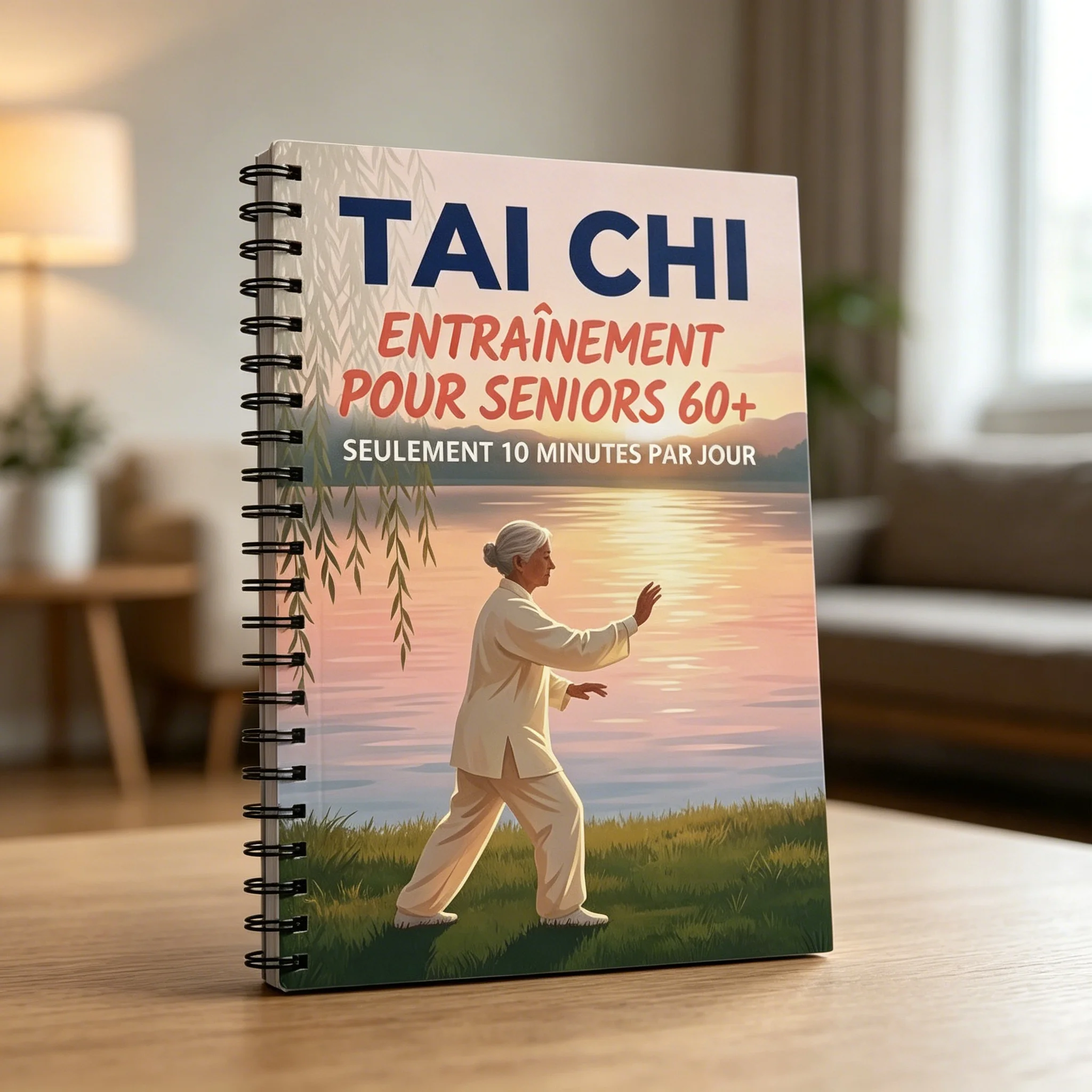 French Elderly Tai Chi Plan Senior Fitness Book Daily 10 Minute Walking Program Health Transformation Easy Challenge Guide