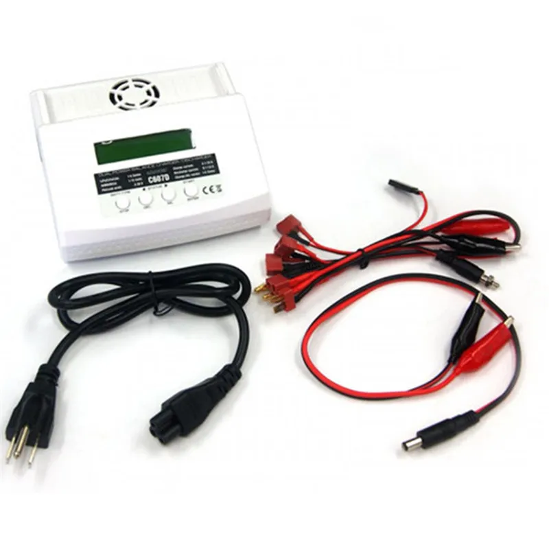 G.T.Power C607D 7A 80W AC 110v-240v デュアルパワーバランス充電器放電器 1-6s バッテリー用