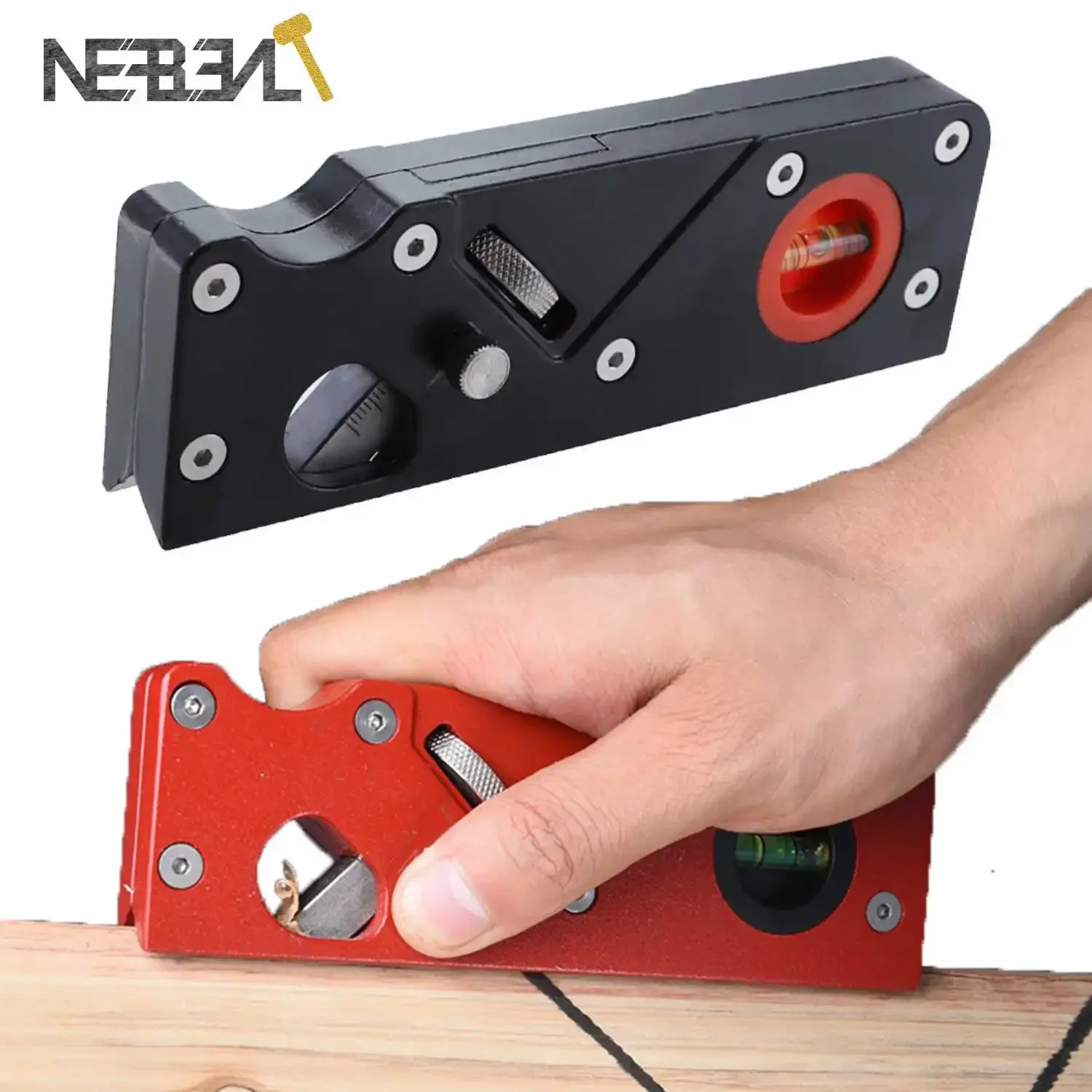 Multi-Angle Woodworking Hand Plane-Adjustable 45 Degree Bevel Trimming Tool for Chamfering, Flattening & Round Corner Finishing