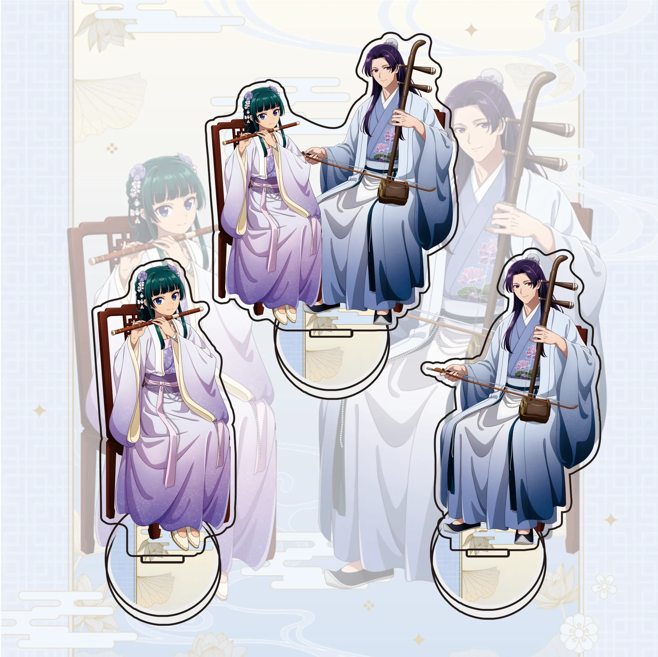 New The Apothecary Diaries Maomao Flute Acrylic Stand 15CM Anime Figure Display Collectible Gift for Fans
