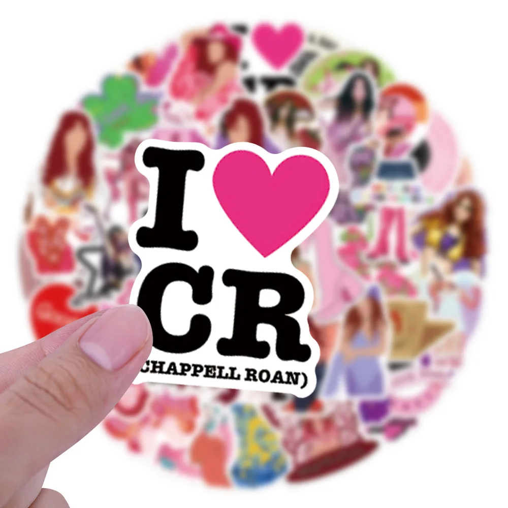 10/30/55PCS Chappell Roan Singer Sticker Graffiti Decorative Luggage Guitar Notebook Phone Case Scrapbook Waterproof Decal Toy