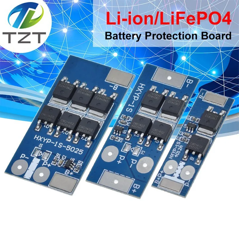 BMS 1S 12A 16A 24A 3.7V LiFePO4 Lithium Battery Protection Board 18650 4.2V Charging Voltage/Short Circuit/Overcharge Prevention