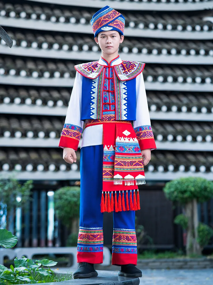 costume-da-spettacolo-etnico-miao-per-uomo-adulto-abbigliamento-etnico-yao-costume-nazionale-etnico-zhuang-del-guangxi-tre-marche-tre