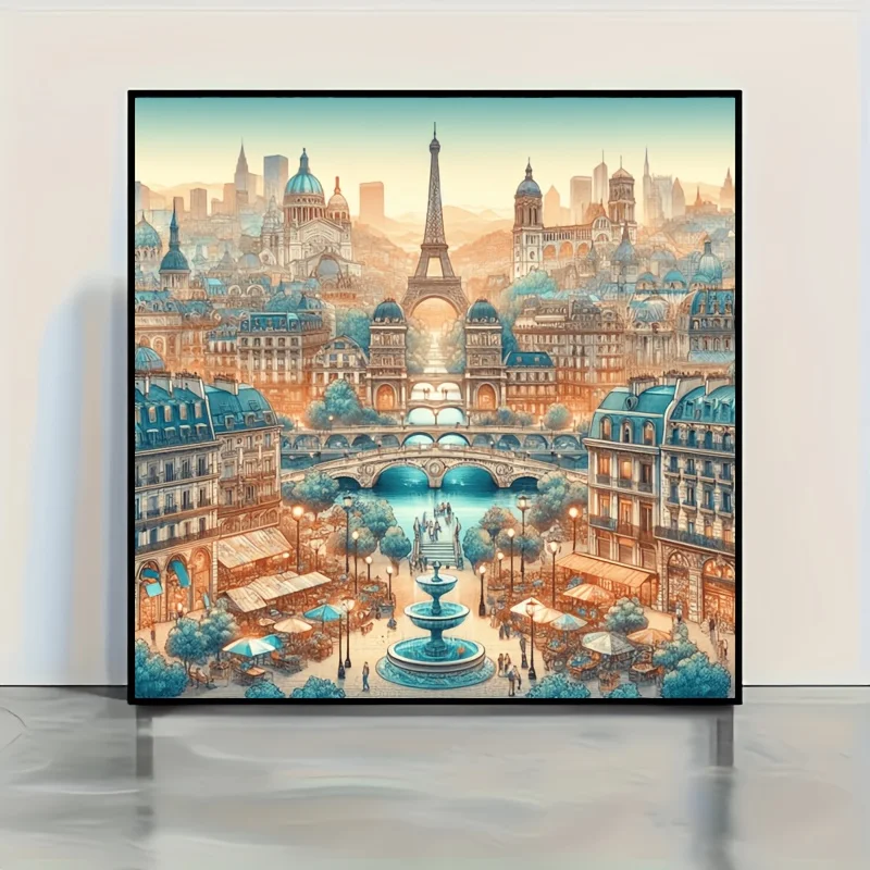 

Anime Style Parisian Scenery Paper Jigsaw Puzzle 500/1000 Pieces Home Decoration Suitable Leisure and Relaxation Holiday Gift