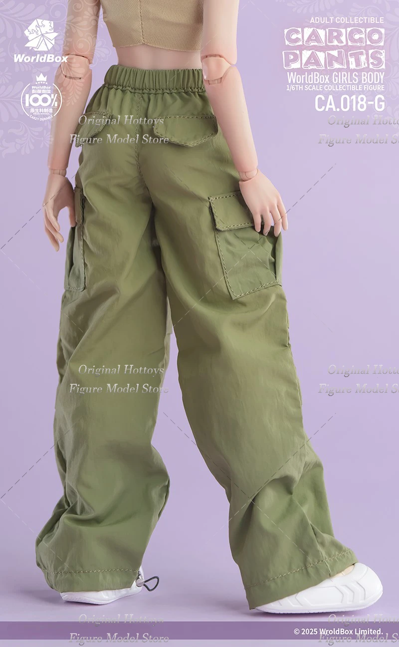 Worldbox CA018 1/6 스케일 여성 군인 스트레이트 레그 통근 캐주얼 롱 팬츠 12 인치 액션 피규어 인형 액세서리