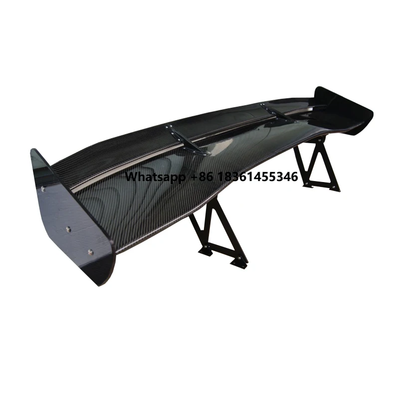 

Cars Double floors Real Carbon Fiber AO Style Rear Spoiler Wings Ducktail Universal Auto Tail Spoiler