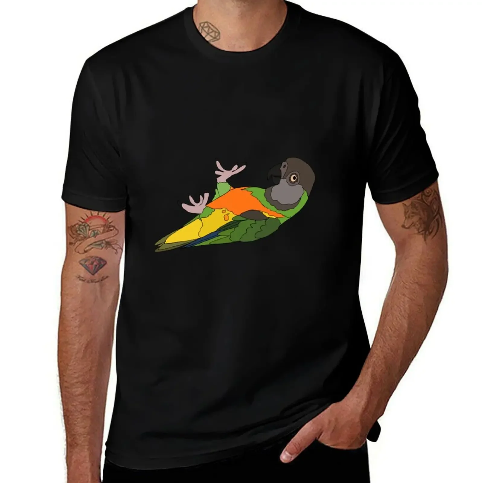 Senegal Parrot T-Shirt T-shirts oversize anime Short sleeve tee men