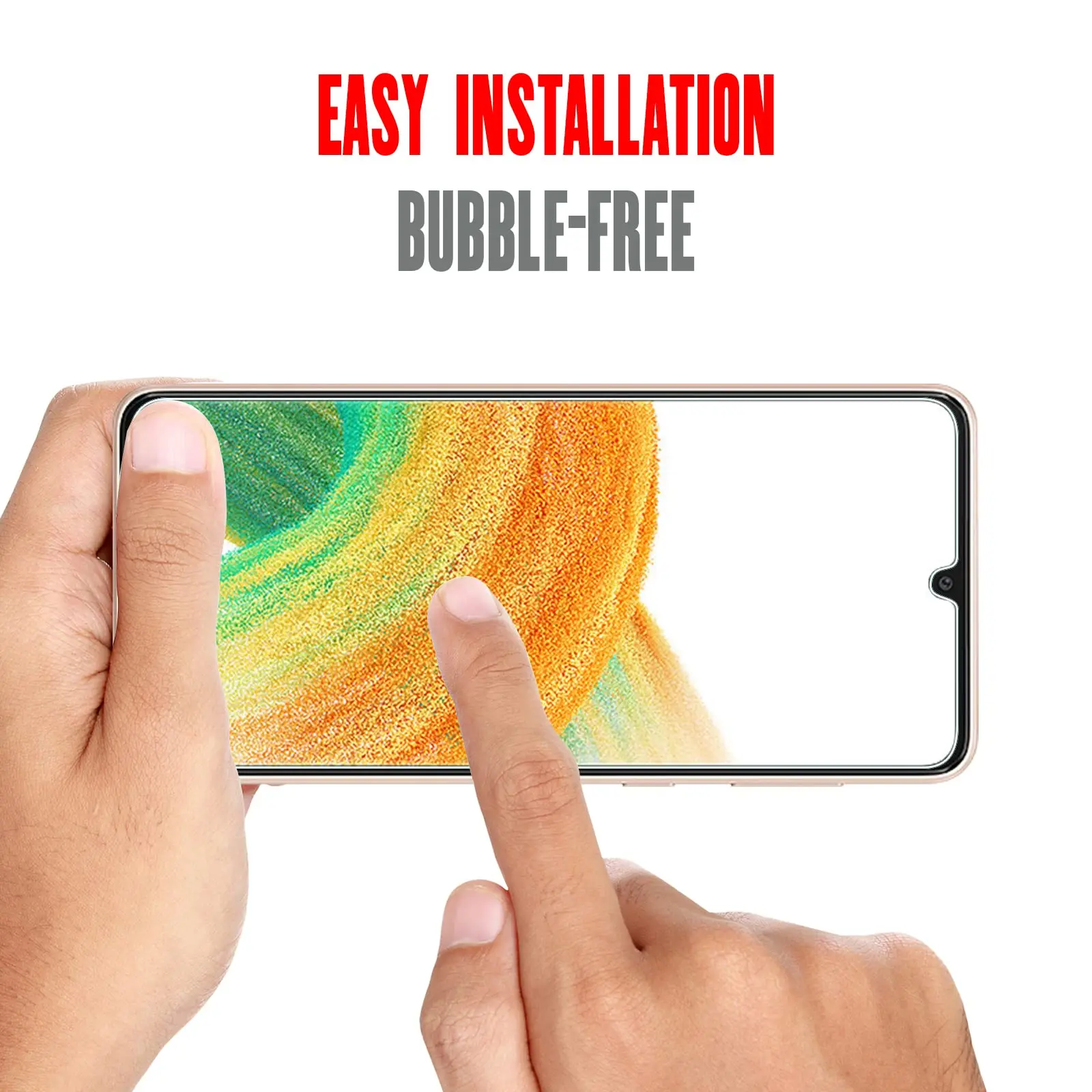 Displays chutz folie für Samsung Galaxy A33 5g gehärtetes Glas HD Kristall hoch Aluminium 9h hoch Aluminium Gehäuse freundlich – Detail 6