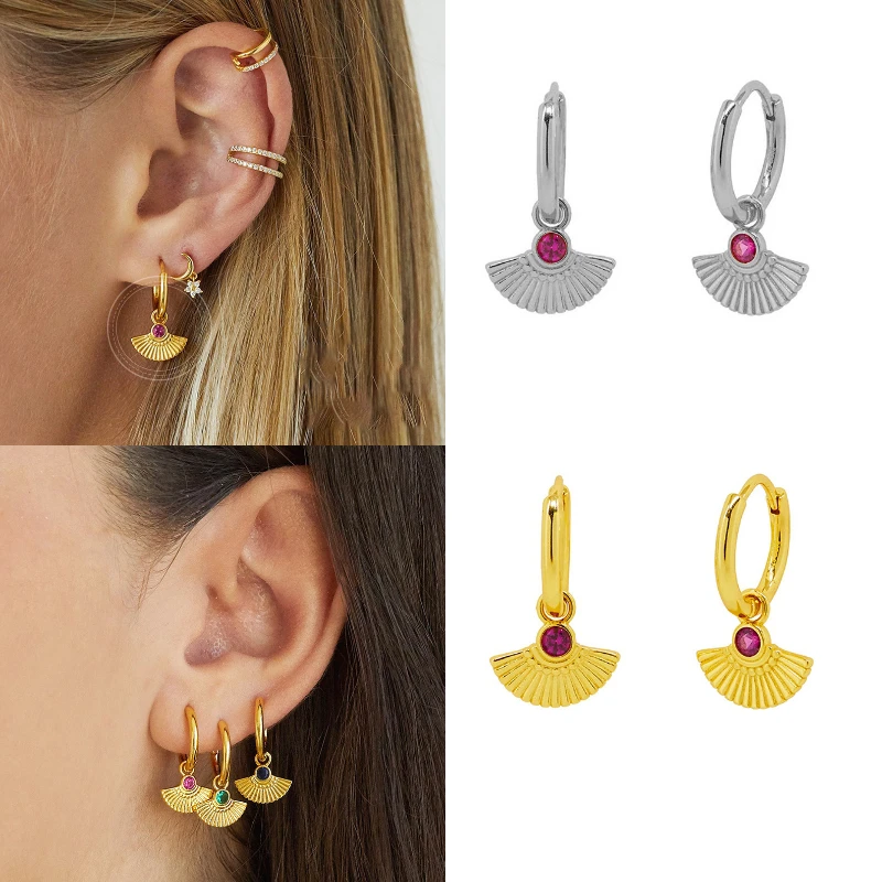 Shiny Heart Earrings for Women Crystal  Drop Earring for Women Huggie CZ Cubic Zirconia Wholesale Simple Jewelry Pendientes 2025