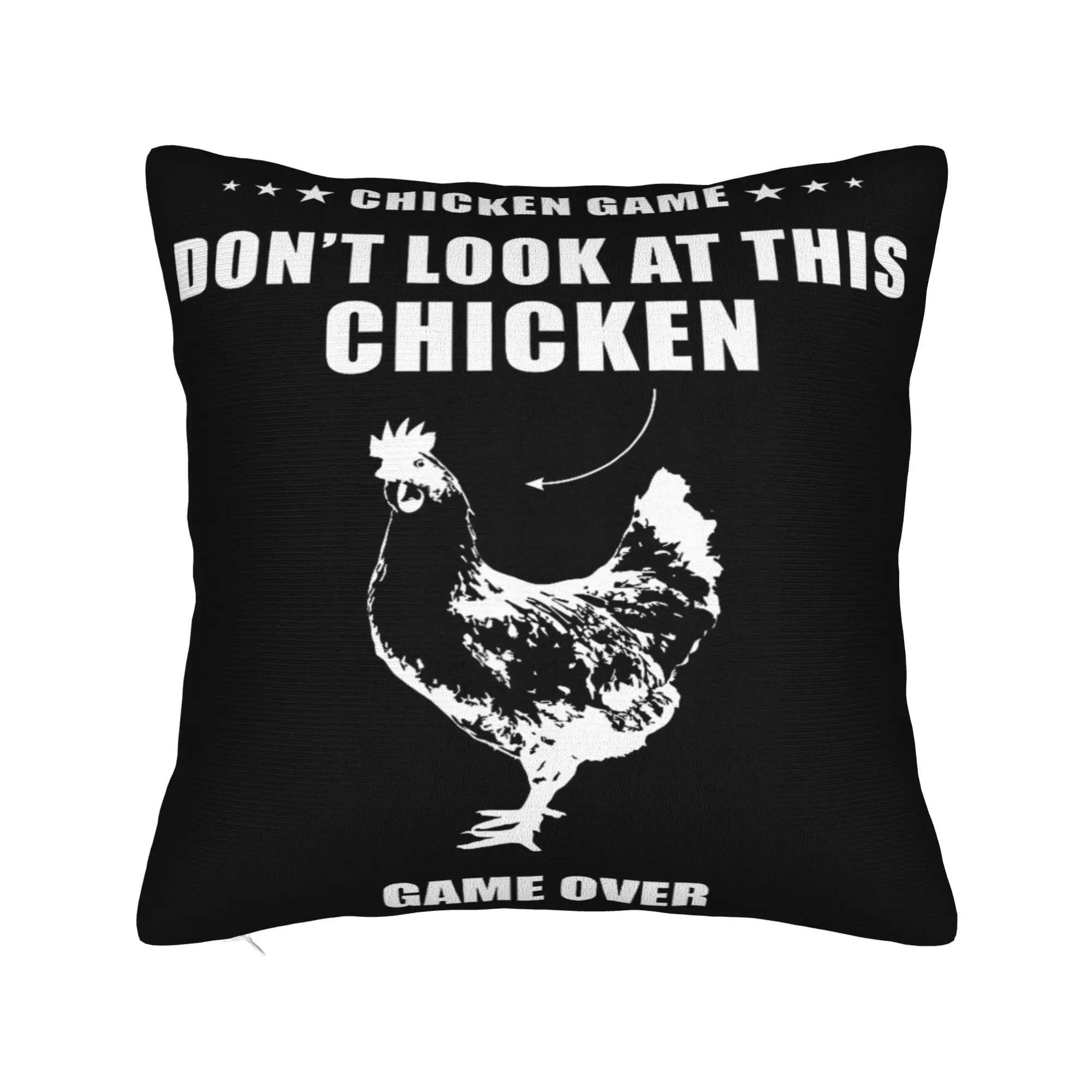 Chicken Game Dont Look At The Chicken Pillowcase Merch Printing Cushion Cover Decor  Pillow Case Cover Home Multi-Size